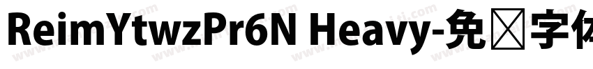 ReimYtwzPr6N Heavy字体转换